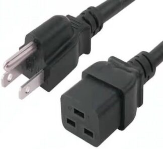 C19 to NEMA 5-15P Power Cord